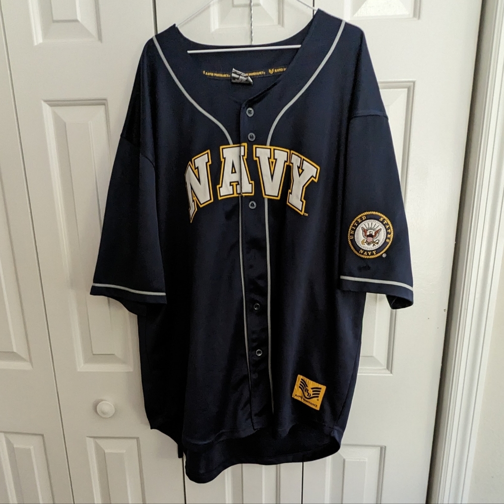 Pre-owned, Rapid Dominance U.S. Navy Baseball Jersey Men's 2XL